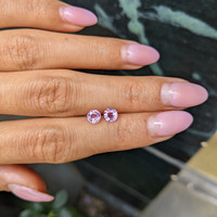1.20&nbsp;Ct.Tw.Total Carat Weight Pink Sapphire Pair from Ceylon (Sri Lanka) Life Style