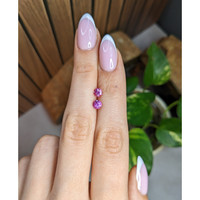 1.06&nbsp;Ct.Tw.Total Carat Weight Pink Sapphire Pair from Ceylon (Sri Lanka) Life Style