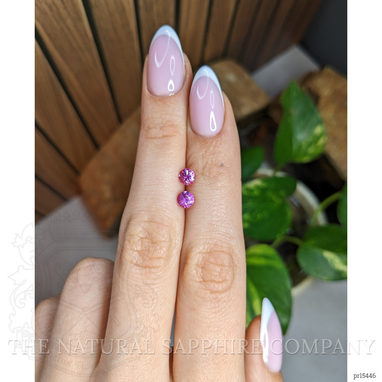 1.06 Ct.Tw. Pink Sapphire Pair from Ceylon (Sri Lanka)
