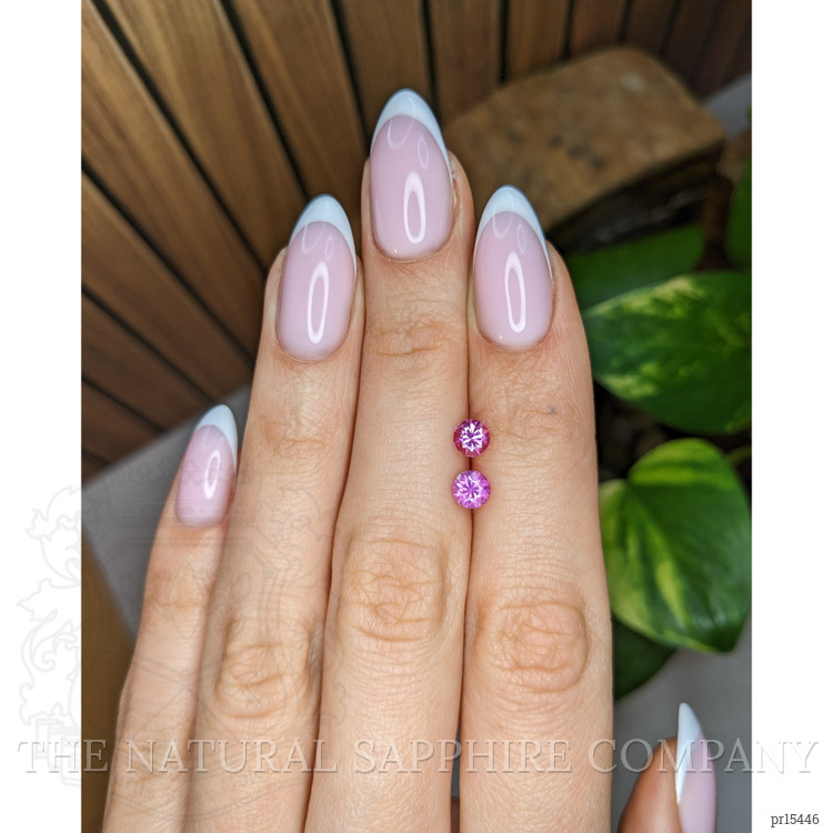 1.06 Ct.Tw. Pink Sapphire Pair from Ceylon (Sri Lanka)