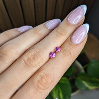 1.06&nbsp;Ct.Tw.Total Carat Weight Pink Sapphire Pair from Ceylon (Sri Lanka) Life Style
