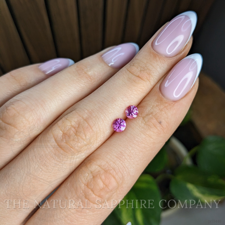 1.06 Ct.Tw. Pink Sapphire Pair from Ceylon (Sri Lanka)