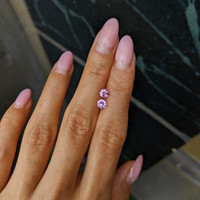 1.11&nbsp;Ct.Tw.Total Carat Weight Pink Sapphire Pair from Ceylon (Sri Lanka) Life Style
