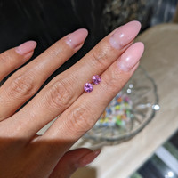 1.11&nbsp;Ct.Tw.Total Carat Weight Pink Sapphire Pair from Ceylon (Sri Lanka) Life Style