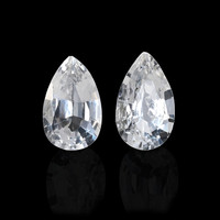 0.55 Ct.Tw. Pear Sapphire Pair
