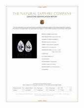 0.54 Ct.Tw.Total Carat Weight White Sapphire Pair from Ceylon (Sri Lanka) Scan Report