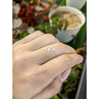 0.56&nbsp;Ct.Tw.Total Carat Weight White Sapphire Pair from Ceylon (Sri Lanka) Life Style