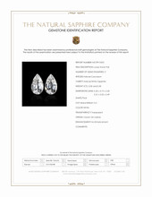 0.60 Ct.Tw.Total Carat Weight White Sapphire Pair from Ceylon (Sri Lanka) Scan Report