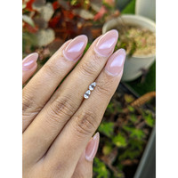 0.60&nbsp;Ct.Tw.Total Carat Weight White Sapphire Pair from Ceylon (Sri Lanka) Life Style