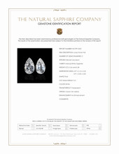 0.52 Ct.Tw.Total Carat Weight White Sapphire Pair from Ceylon (Sri Lanka) Scan Report