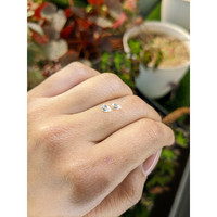 0.52&nbsp;Ct.Tw.Total Carat Weight White Sapphire Pair from Ceylon (Sri Lanka) Life Style