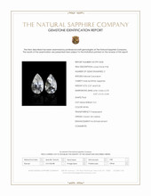 0.53&nbsp;Ct.Tw.Total Carat Weight White Sapphire Pair from Ceylon (Sri Lanka) Scan Report