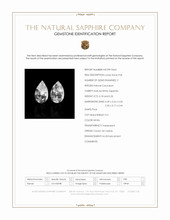 0.43&nbsp;Ct.Tw.Total Carat Weight White Sapphire Pair from Ceylon (Sri Lanka) Scan Report