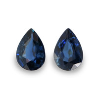 1.07&nbsp;Ct.Tw.Total Carat Weight Blue Sapphire Pair from Ceylon (Sri Lanka) Video