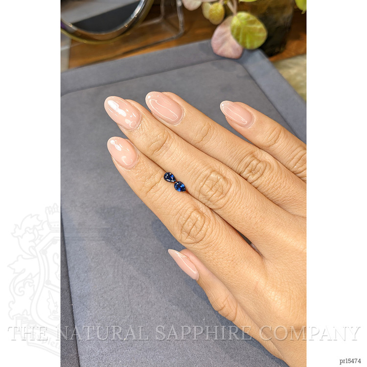 0.96 Ct.Tw. Blue Sapphire Pair from Ceylon (Sri Lanka)