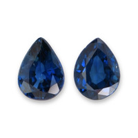 1.04&nbsp;Ct.Tw.Total Carat Weight Blue Sapphire Pair from Ceylon (Sri Lanka) Video