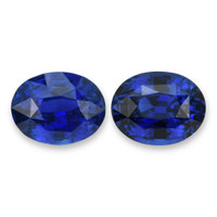 6.00&nbsp;Ct.Tw.Total Carat Weight Blue Sapphire Pair from Ceylon (Sri Lanka) Video