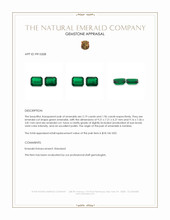 4.15&nbsp;Ct.Tw.Total Carat Weight Emerald Pair from Zambia Appraisal