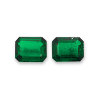 4.15 Ct.Tw.Total Carat Weight Emerald Pair from Zambia Video