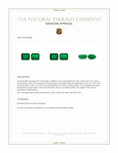 4.39 Ct.Tw.Total Carat Weight Emerald Pair from Afghanistan Appraisal
