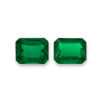 4.39 Ct.Tw.Total Carat Weight Emerald Pair from Afghanistan Video