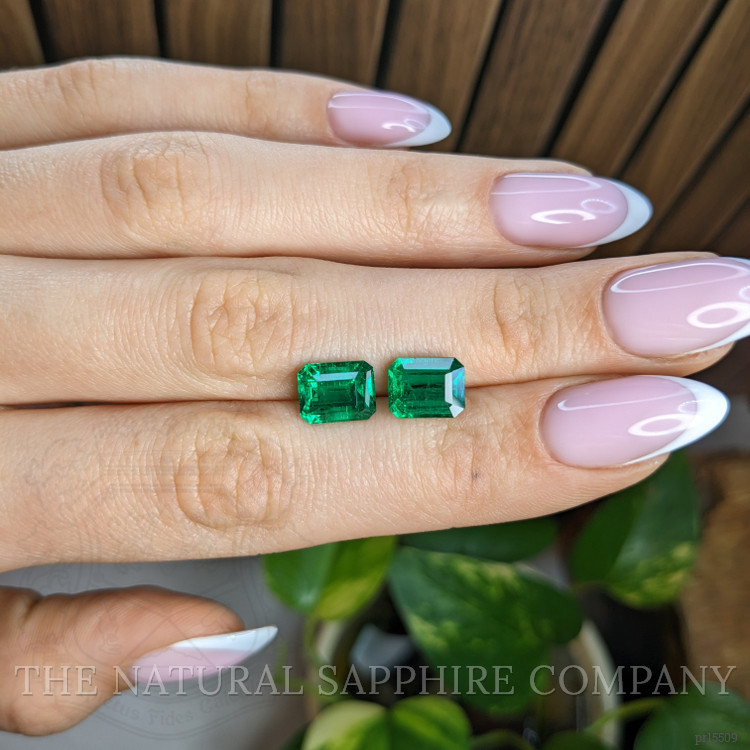 4.39 Ct.Tw. Emerald Pair from Afghanistan