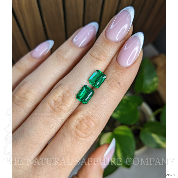 4.39 Ct.Tw. Emerald Pair from Afghanistan