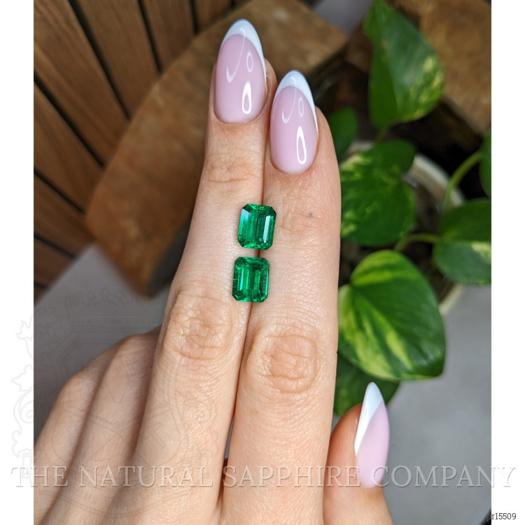 4.39 Ct.Tw. Emerald Pair from Afghanistan