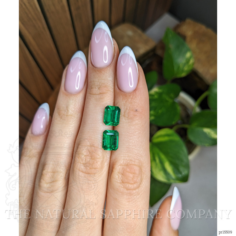4.39 Ct.Tw. Emerald Pair from Afghanistan