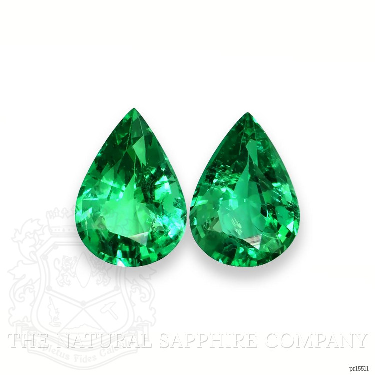 3.97 Ct.Tw. Emerald Pair from Zambia