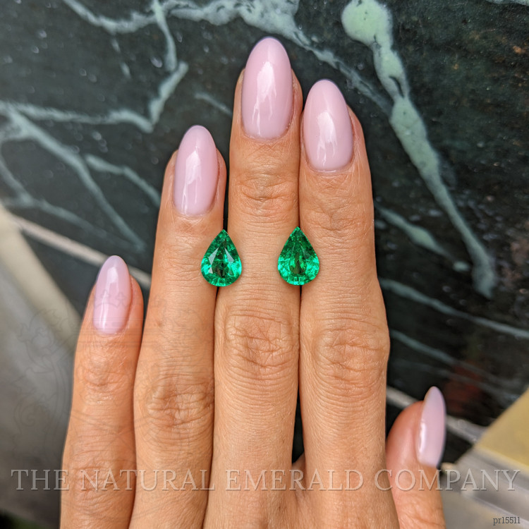 3.97 Ct.Tw. Emerald Pair from Zambia