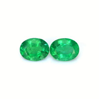 5.02 Ct.Tw.Total Carat Weight Emerald Pair from Zambia Video