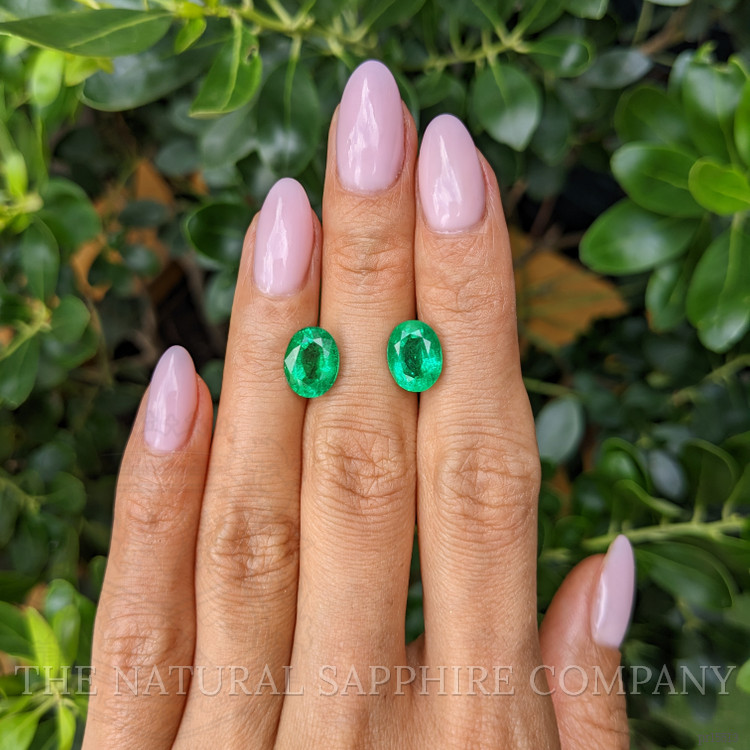 5.02 Ct.Tw. Emerald Pair from Zambia