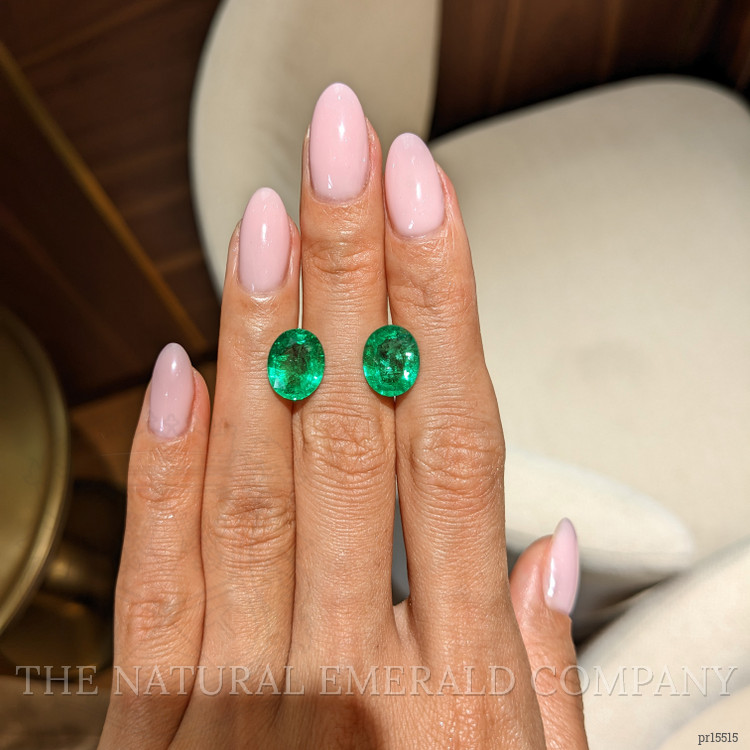 6.22 Ct.Tw. Emerald Pair from Zambia