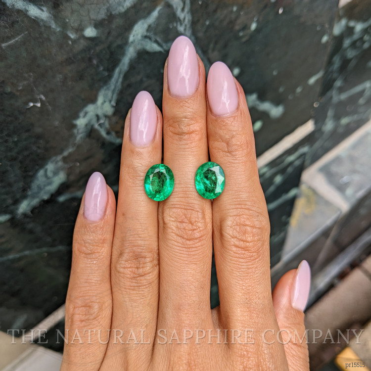 6.22 Ct.Tw. Emerald Pair from Zambia