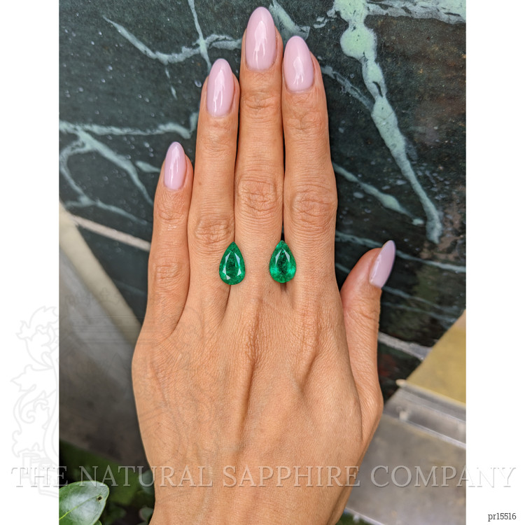 6.42 Ct.Tw. Emerald Pair from Zambia