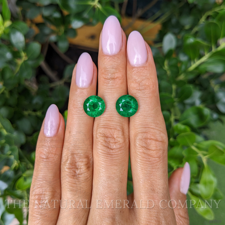 7.23 Ct.Tw. Emerald Pair from Zambia