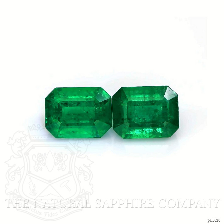 7.42 Ct.Tw. Emerald Pair from Zambia