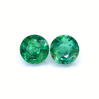 7.89 Ct.Tw.Total Carat Weight Emerald Pair from Zambia Video