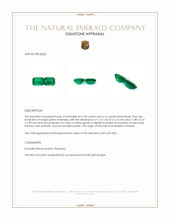 8.36 Ct.Tw.Total Carat Weight Emerald Pair from Zambia Appraisal