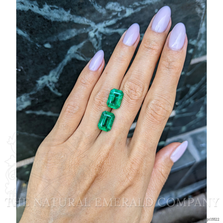 8.36 Ct.Tw. Emerald Pair from Zambia