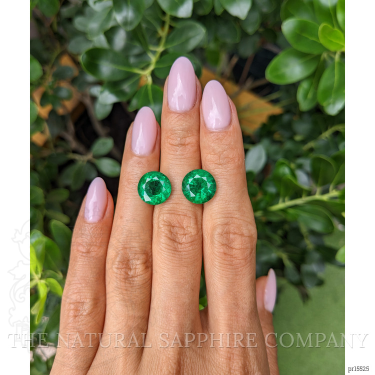 8.78 Ct.Tw. Emerald Pair from Zambia