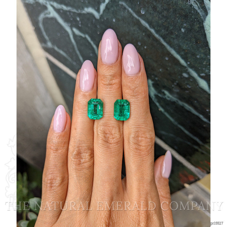 9.33 Ct.Tw. Emerald Pair from Zambia