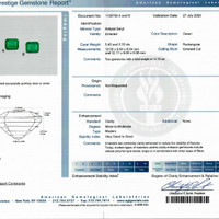 10.75&nbsp;Ct.Tw.Total Carat Weight Emerald Pair from Zambia Scan Report