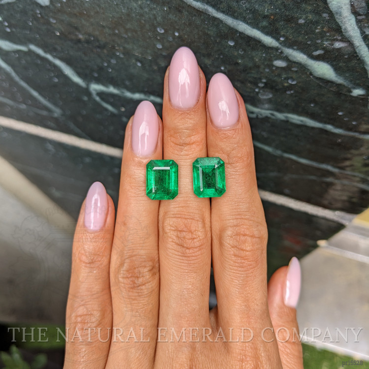 10.75 Ct.Tw. Emerald Pair from Zambia