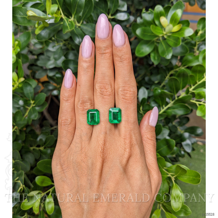 10.75 Ct.Tw. Emerald Pair from Zambia