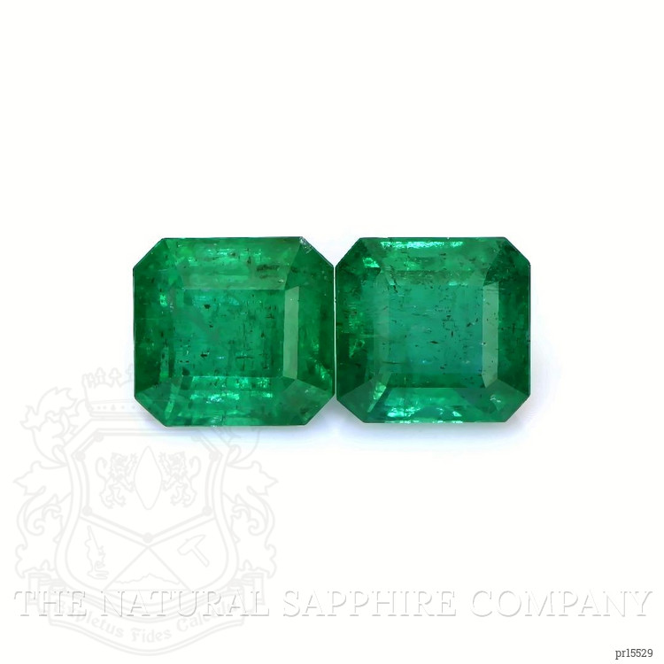 11.72 Ct.Tw. Emerald Pair from Zambia
