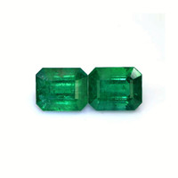 14.86&nbsp;Ct.Tw.Total Carat Weight Emerald Pair from Zambia Video