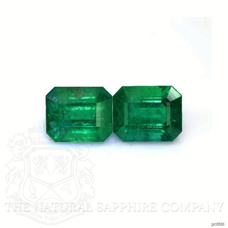 14.86 Ct.Tw. Emerald Pair from Zambia