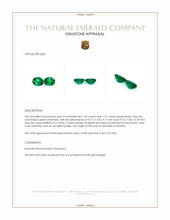 3.69&nbsp;Ct.Tw.Total Carat Weight Emerald Pair from Zambia Appraisal